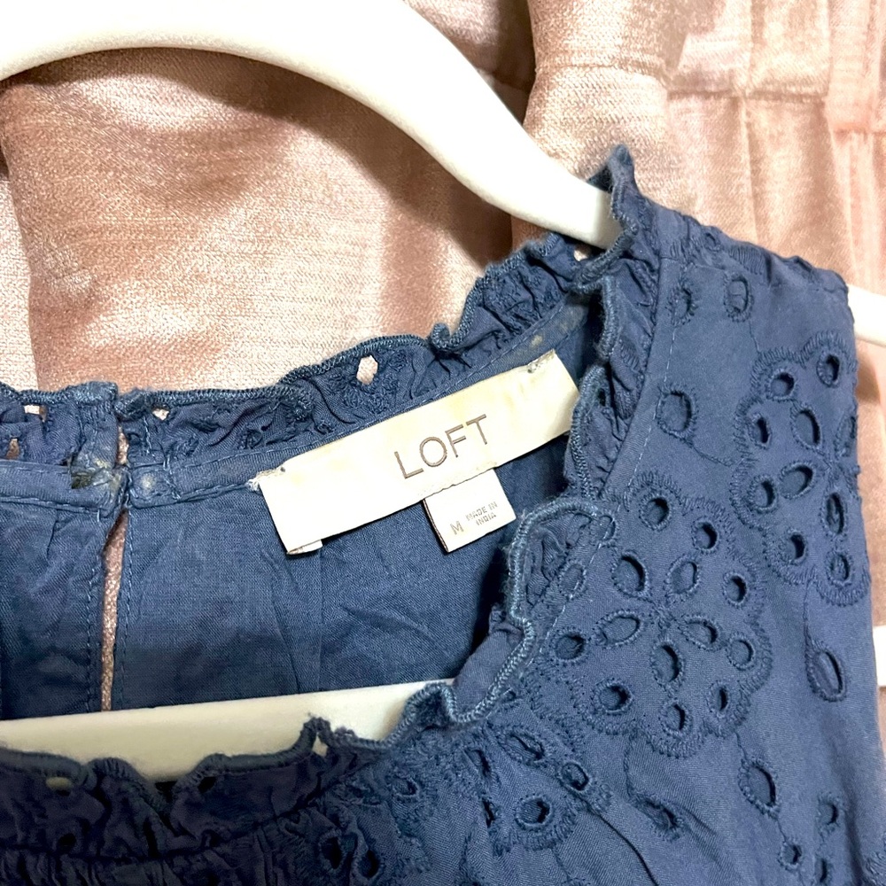 LOFT eyelet dress